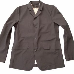 Theory Blazer snap front Sport coat size 40R black NWOT